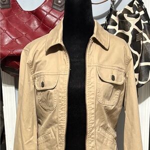 St. John's Bay Women's Utility Jacket in Tan